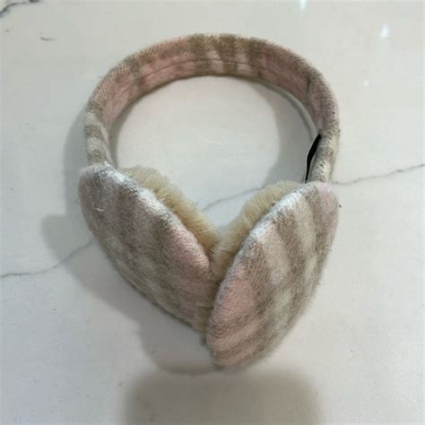 burberry plaid earmuffs|burberry earmuffs for sale.